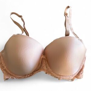 Victoria's Secret Lace Lined Demi Nude Bra